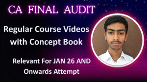 CA Final Audit Regular Course Videos With Concept Book Vol 1 and 2